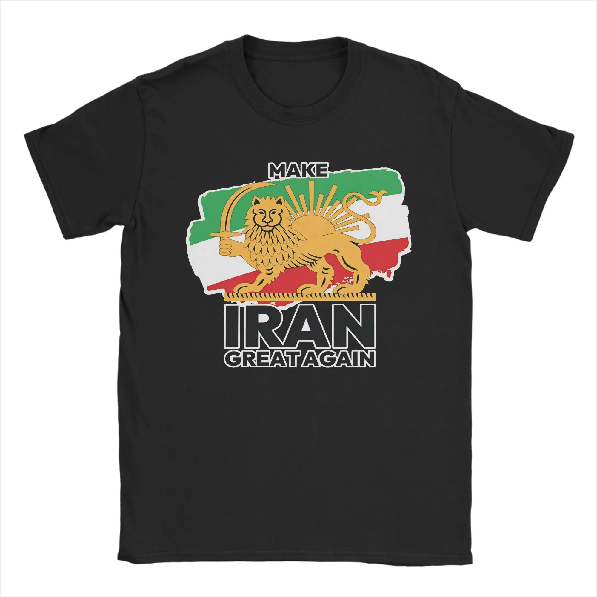 Make Iran Great Again T Shirts Men Women Cotton Vintage T-Shirt Crewneck MIGA Tees Short Sleeve Clothing Gift Idea