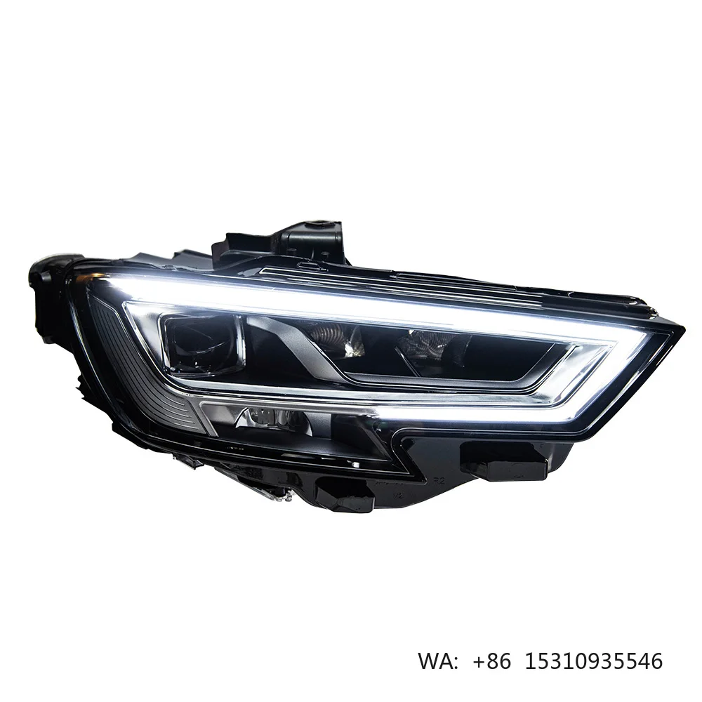 AKD Head Lamp for Audi A3 Headlight 2017 2018 2019 2020 Projector Lens Front Dynamic Signal Animation Automotive Accessories
