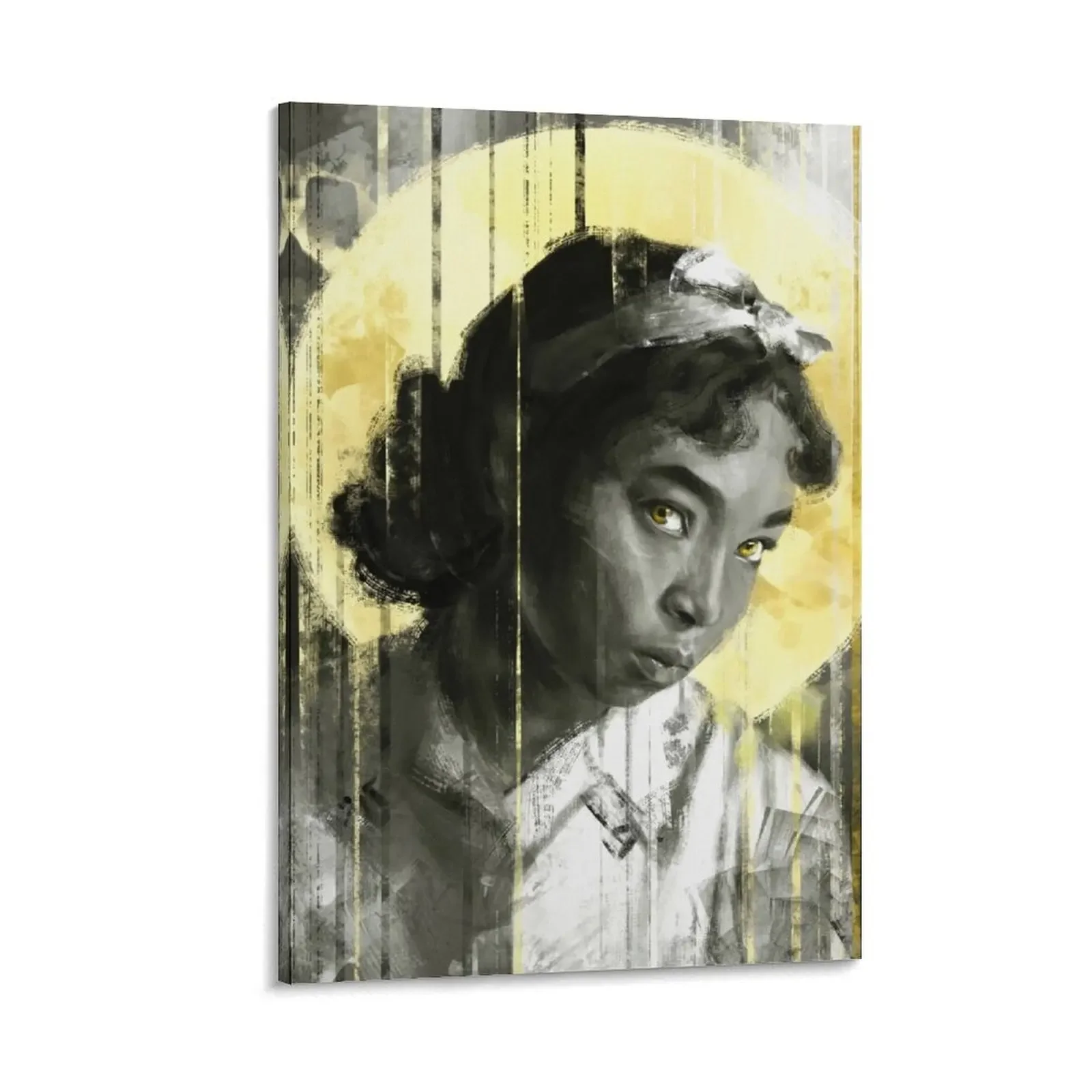 

Full moon Canvas Painting Wall decoration frame anime figure