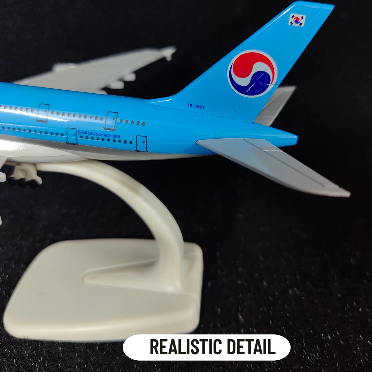 Scale 1:250 Metal Aviation Replica 20cm, Korean A380 Aircraft Model Airplane Miniature, Room Decor Xmas Gift Kids Toys for Boys