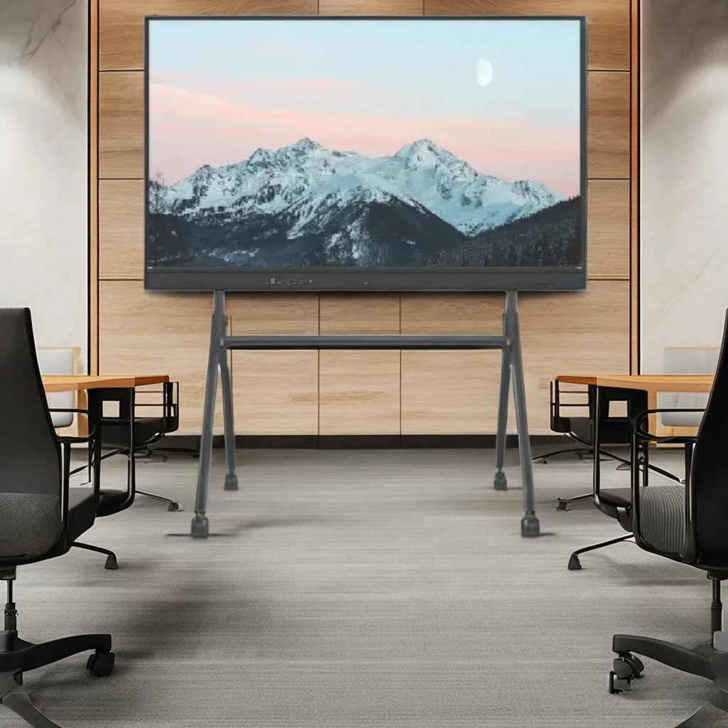 STLF New Design Heavy-Duty 55"-86" Mobile TV Trolley Stand New Design Metal Mobile Cart Mounts & Carts