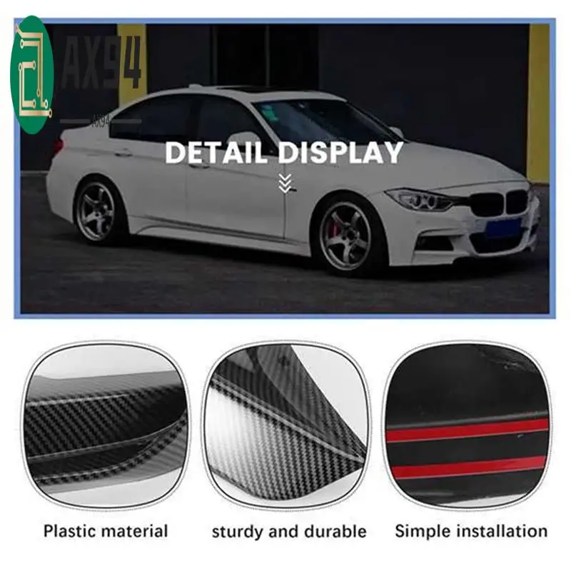 

AX94-Car Front Bumper Spoiler Fog Light Trim Cover Bumper Splitter For BMW F30 F35 M Pack 320I 325I 2013-2019