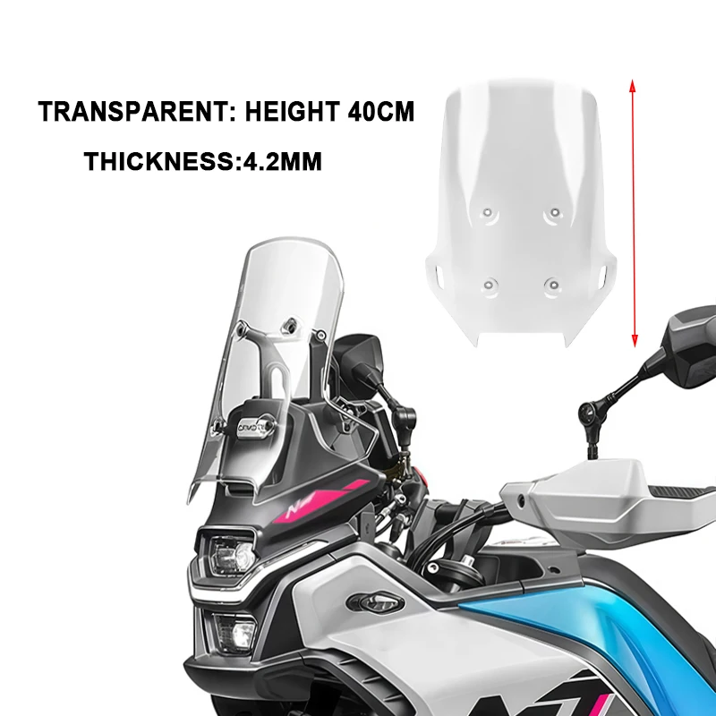 2026 Windschutzscheibe für CFMOTO 450MT, 450 MT Zubehör, Motorrad-Frontscheibe für CF450MT MT 450, Windschutzscheiben-Teile 2024 2025