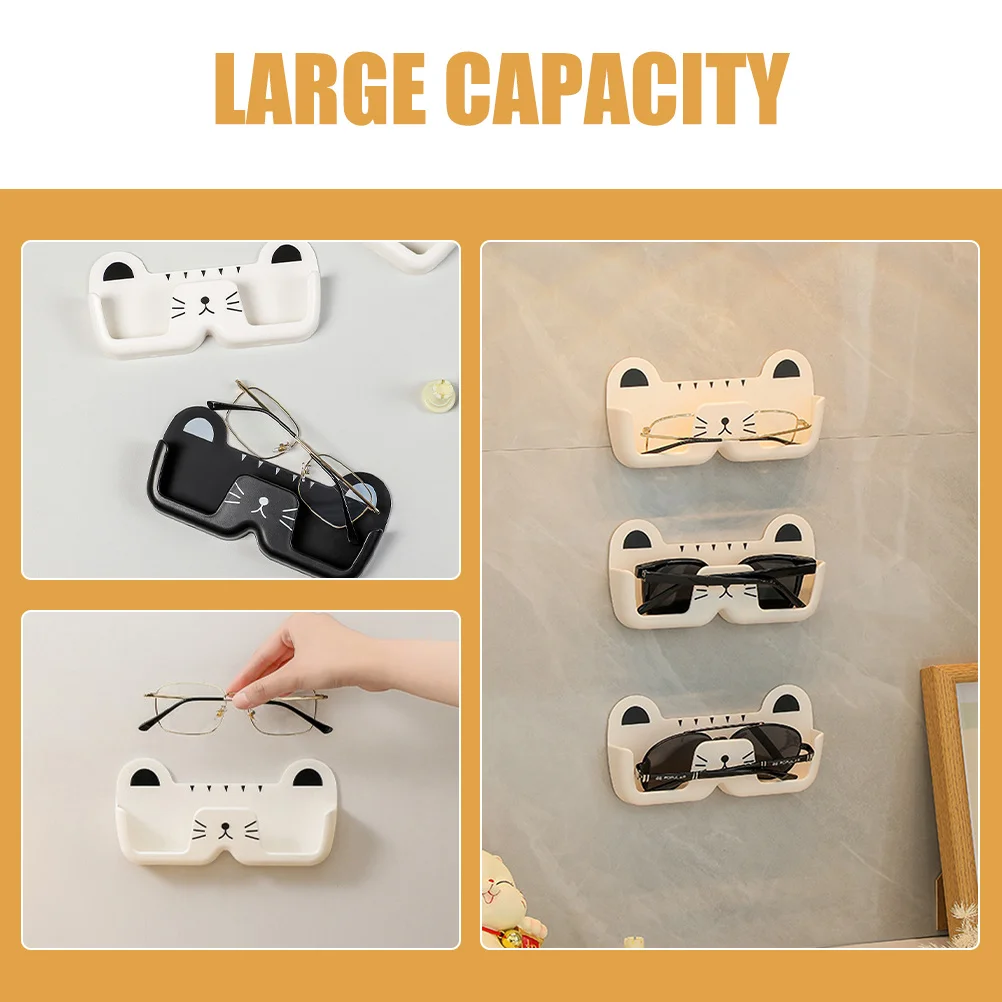 

2pcs Glasses Organizer Wall Mounted Storage Box For Sunglasses Household Eyeglasses Case Wall Glasses Holder Cabinet Stand Abs