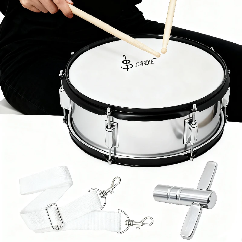 SLADE طبلة كمين احترافية مقاس 14 بوصة مع حقيبة طبل وأعواد الطبل - ملحقات أدوات الإيقاع
