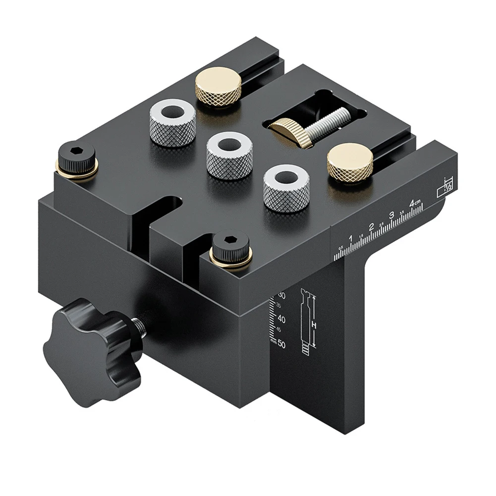 

140*140*180mm Pocket Hole Jig Kit Drill Guide Kit Adjustable Design Compact Size Customer Support Easy Transport