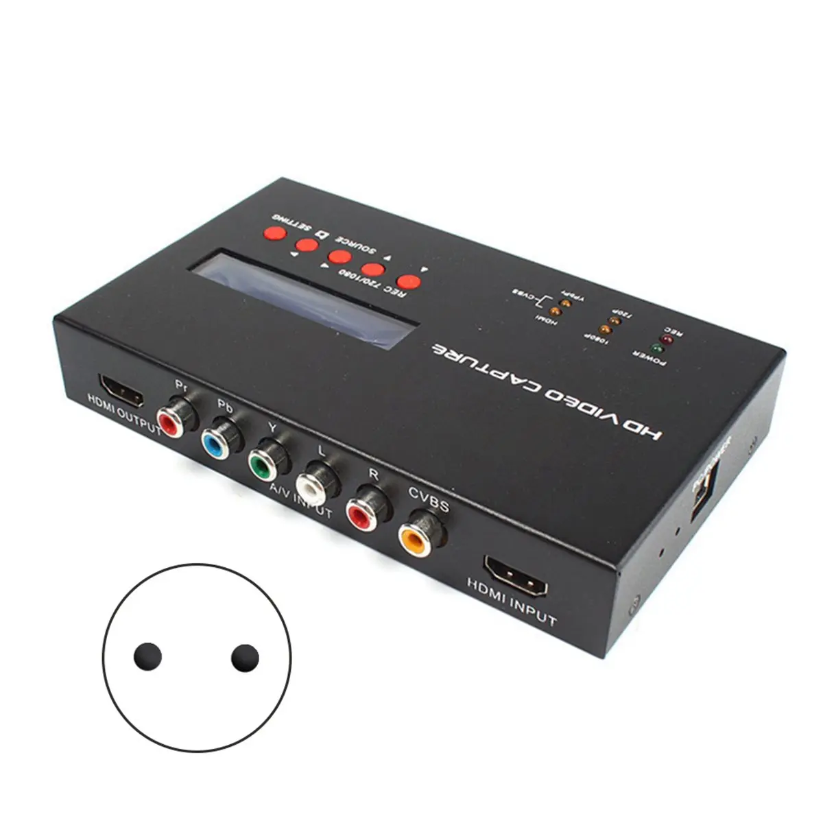 Ezcap283S 1080P HD Video Capture Card Recorder Box Game Recording Device with Time Scheduled Recording EU PLUG