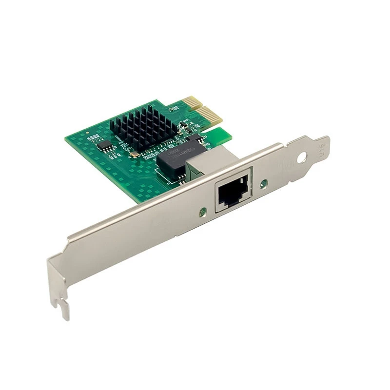 Pci-e X1 pojedynczy gniazdo zasilania 2.5G Adapter do sieci Ethernet Gigabit serwer wielofunkcyjny pci-e NIC 12.5X12X2.5Cm