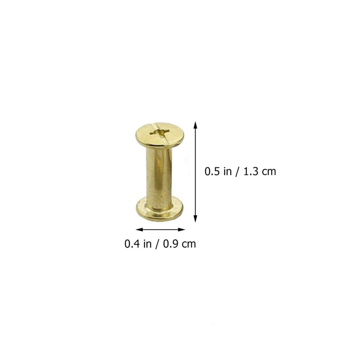 

45 set Rivet Ledger Nail Snap Copper-plated Screw Book Binding Diy Metalworking Supplies High Grade Carbon Steel For Picture