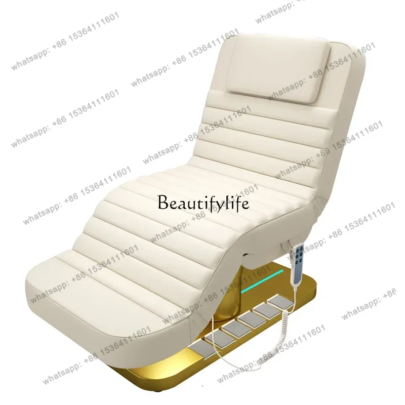 

D30Electric beauty bed body embroidery massage physiotherapy beauty salon function lifting folding bed