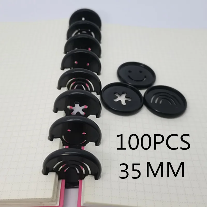 New rainbow pattern plastic binding ring buckle loose-leaf book binding supplies