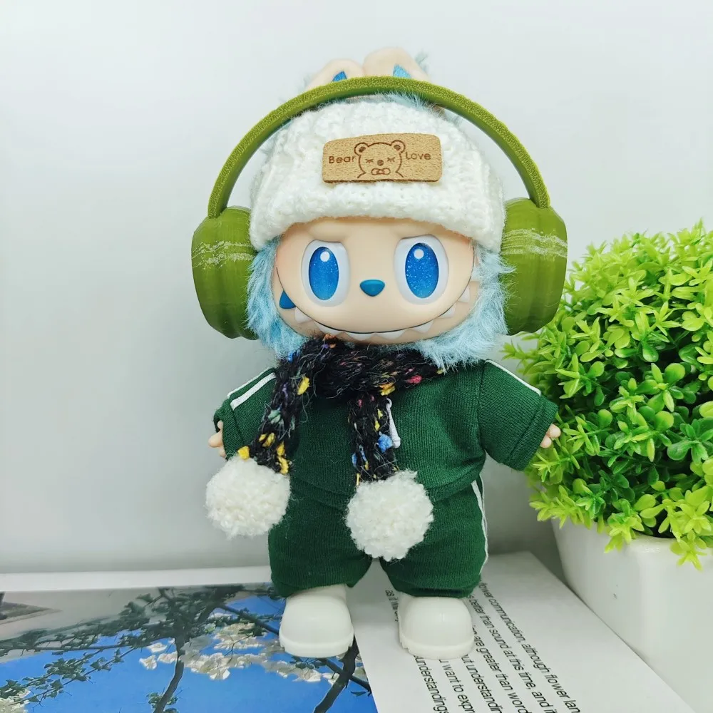 Mode Sportkleding voor 15/17 cm Labubu Pop Pet Pak Ropa Labubu Outfit Accessoires