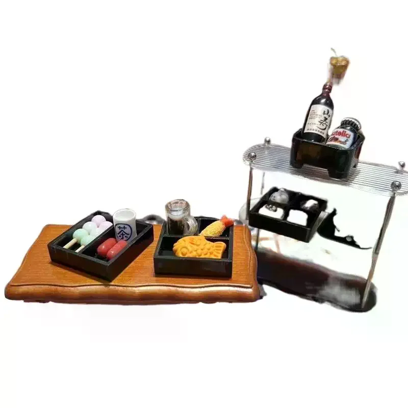 キッチンアクセサリー子供ごっこ遊びおもちゃ装飾モデルセットギフトドールハウス日本料理食品5点セットミニチュアモデル