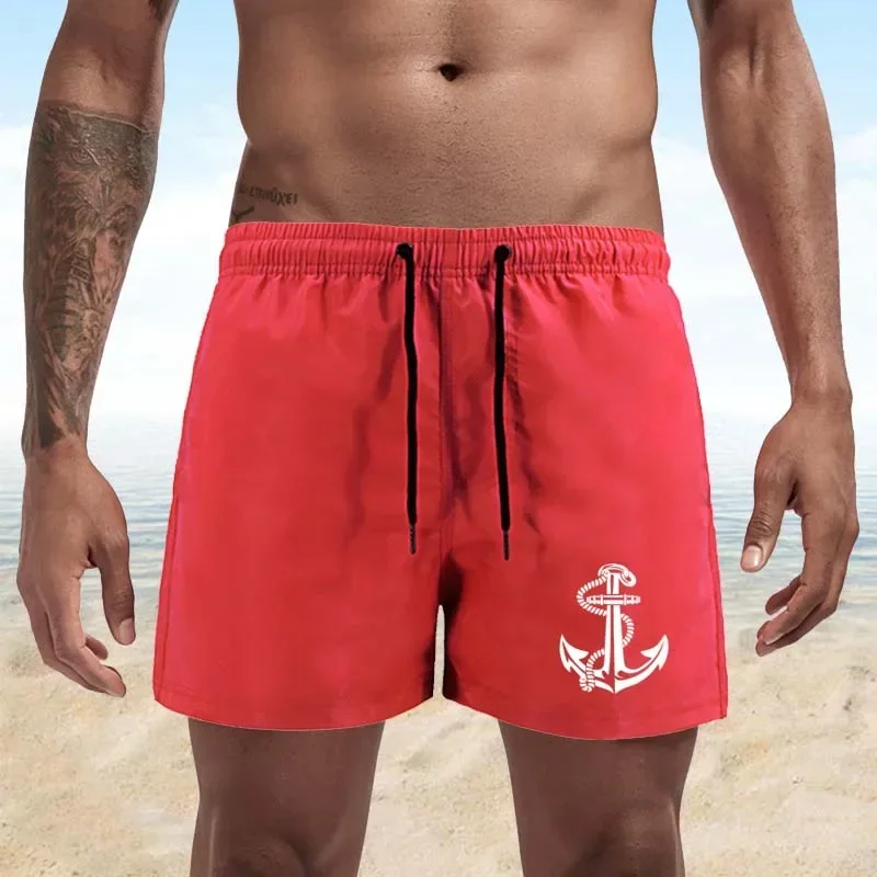 Fashion New Swimsuit Men\'s Sexy Swimming Trunks Beach Casual Four-quarter Pants Summer Swimming Trunks Beach Shorts S-4XL