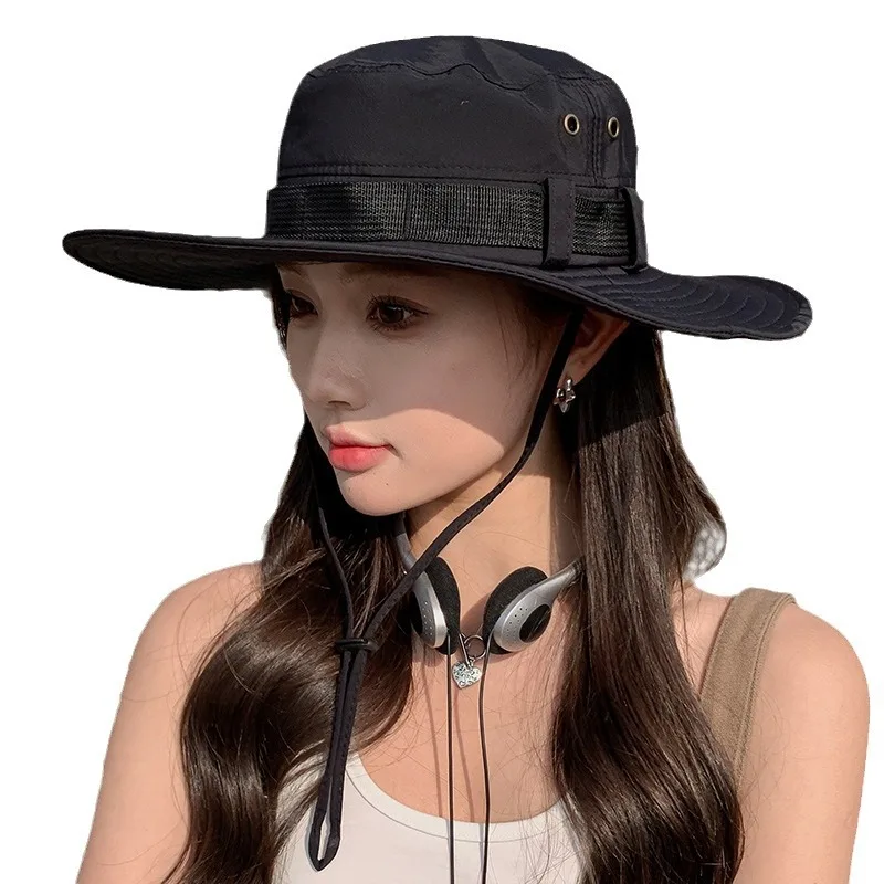 Korean Version of Internet Celebrity New Sun Men's Summer Outdoor Travel Mountaineering  Casual Fishing  Women's Hat