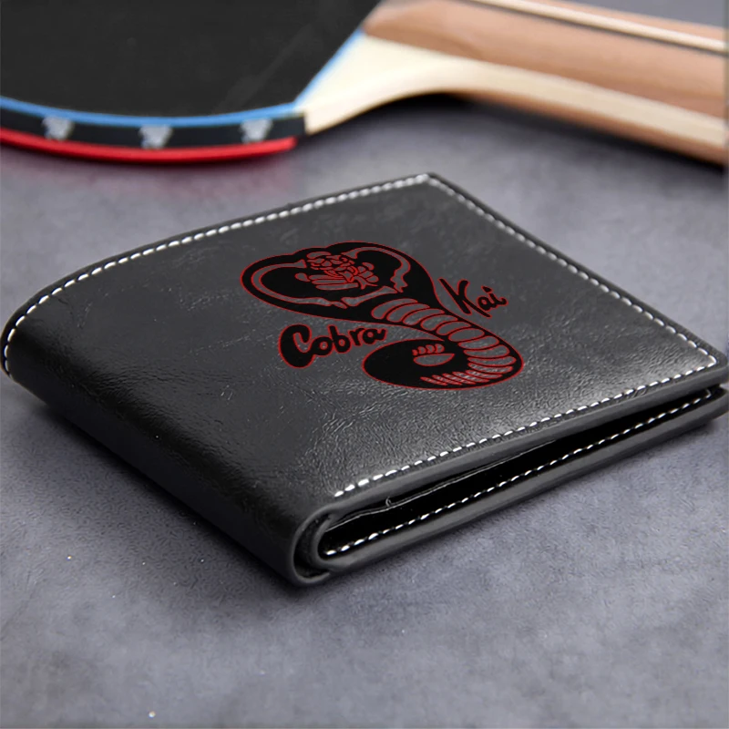Cobra Kai Premium PU Leather Wallet Men's Compact Business Design Lightweight Durable Minimalist Style