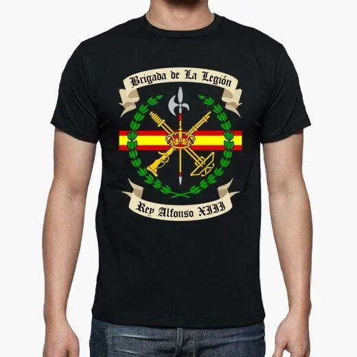 

"Brigada De La Legion Rep Alfonso" Spanish Foreign Legion T-Shirt. Summer Cotton O-Neck Short Sleeve Mens T Shirt New S-3XL
