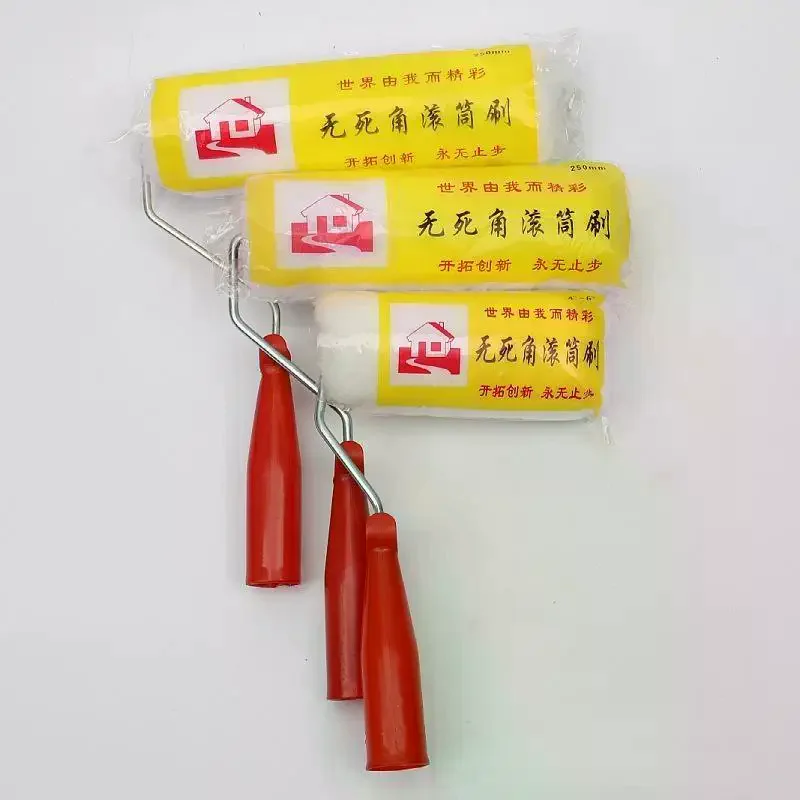 Paint Roller Brush Multiple Sizes High Density Lint Free Fabric Perfect For Home Wall Painting DIY Renovation Projects