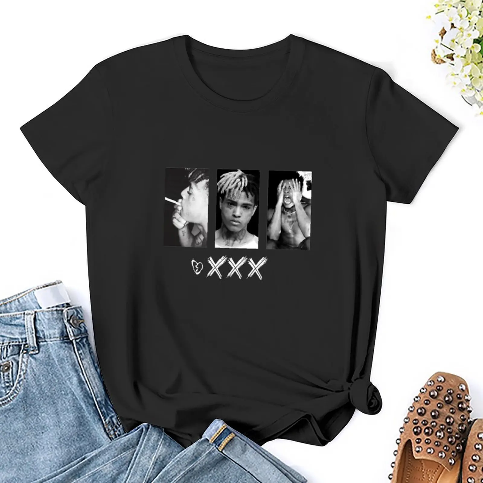 XXXTENTACTION-Camiseta con estampado animal para niña, ropa estética, camiseta para mujer