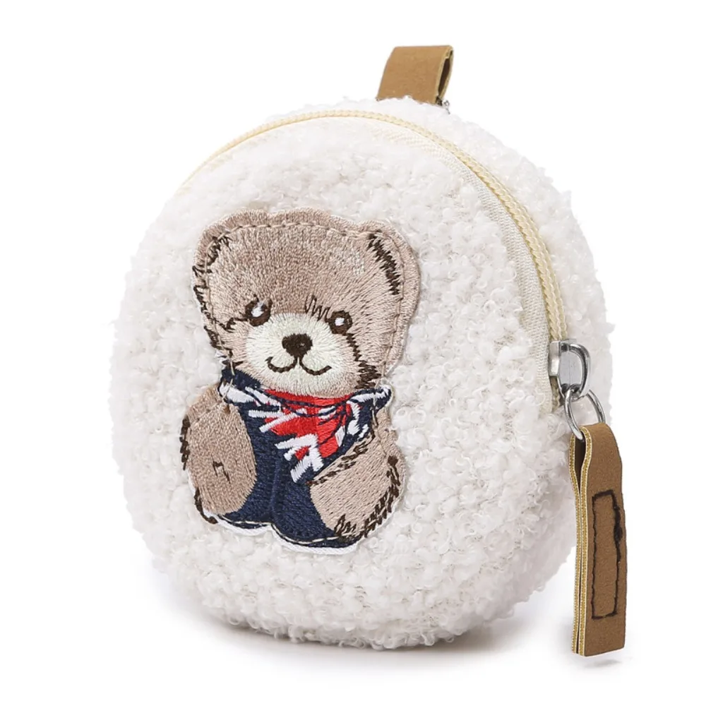 

Money Bag Pendant Plush Coin Purse Keychain Lamb Bear Small Makeup Bag Cute Large Capacity Mini Storage Bag Students