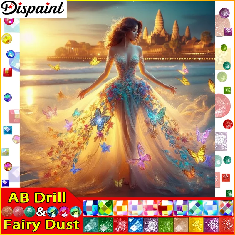 Dispaint Fairy Dust AB 5D Diy Diamond Painting Cross Stitch