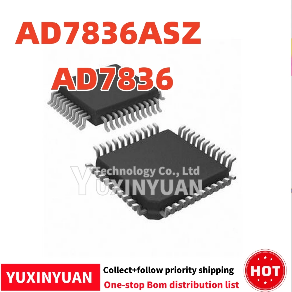 NEW 1PCS And New Original  AD7836ASZ AD7836 QFP44 IC Chip in Stock,100%Test YUXINYUAN
