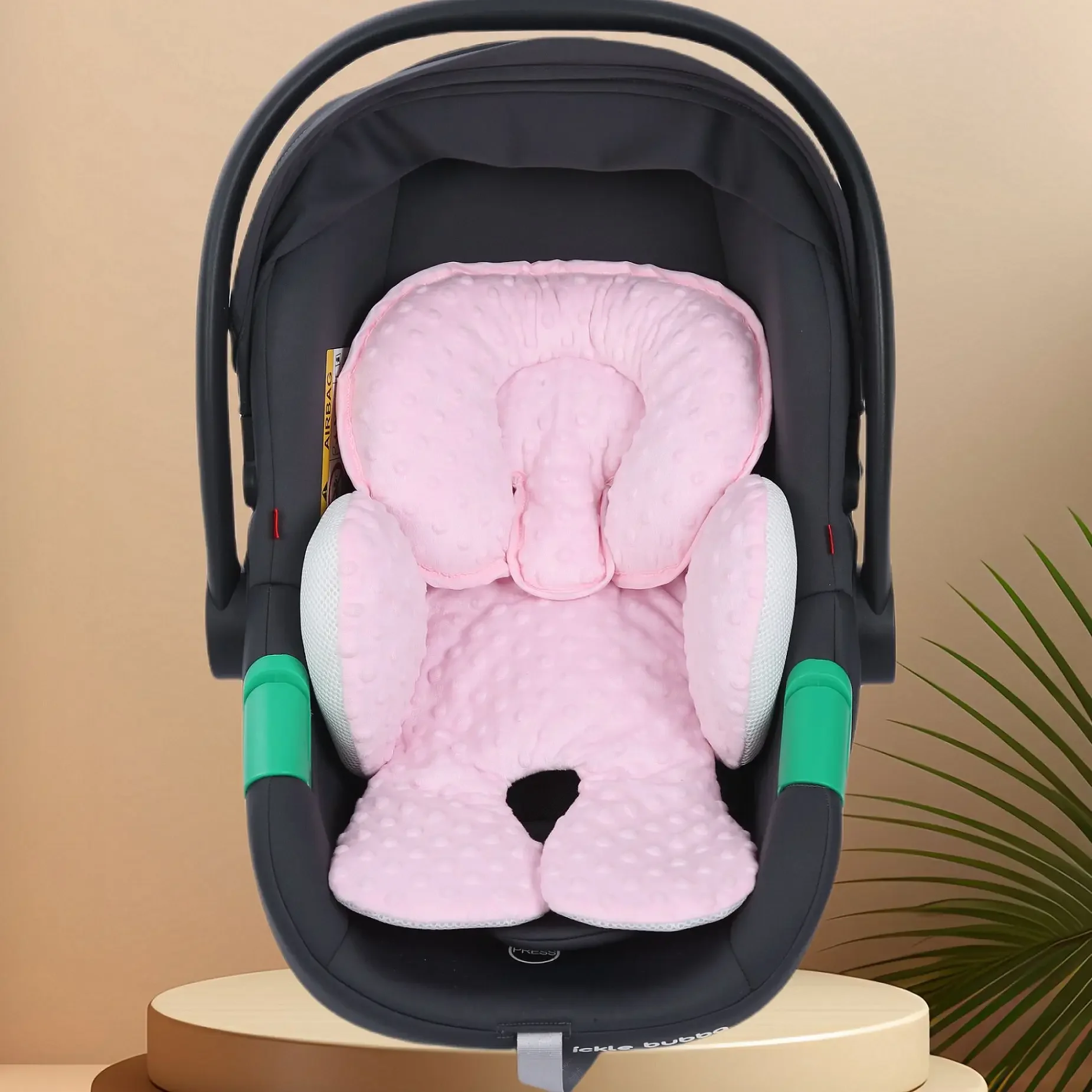 Doudou Velvet Warm Baby Car Safety Seat Pad Removable Baby Basket Seat Cushion Stroller Qualitative Pillow Protective Pad