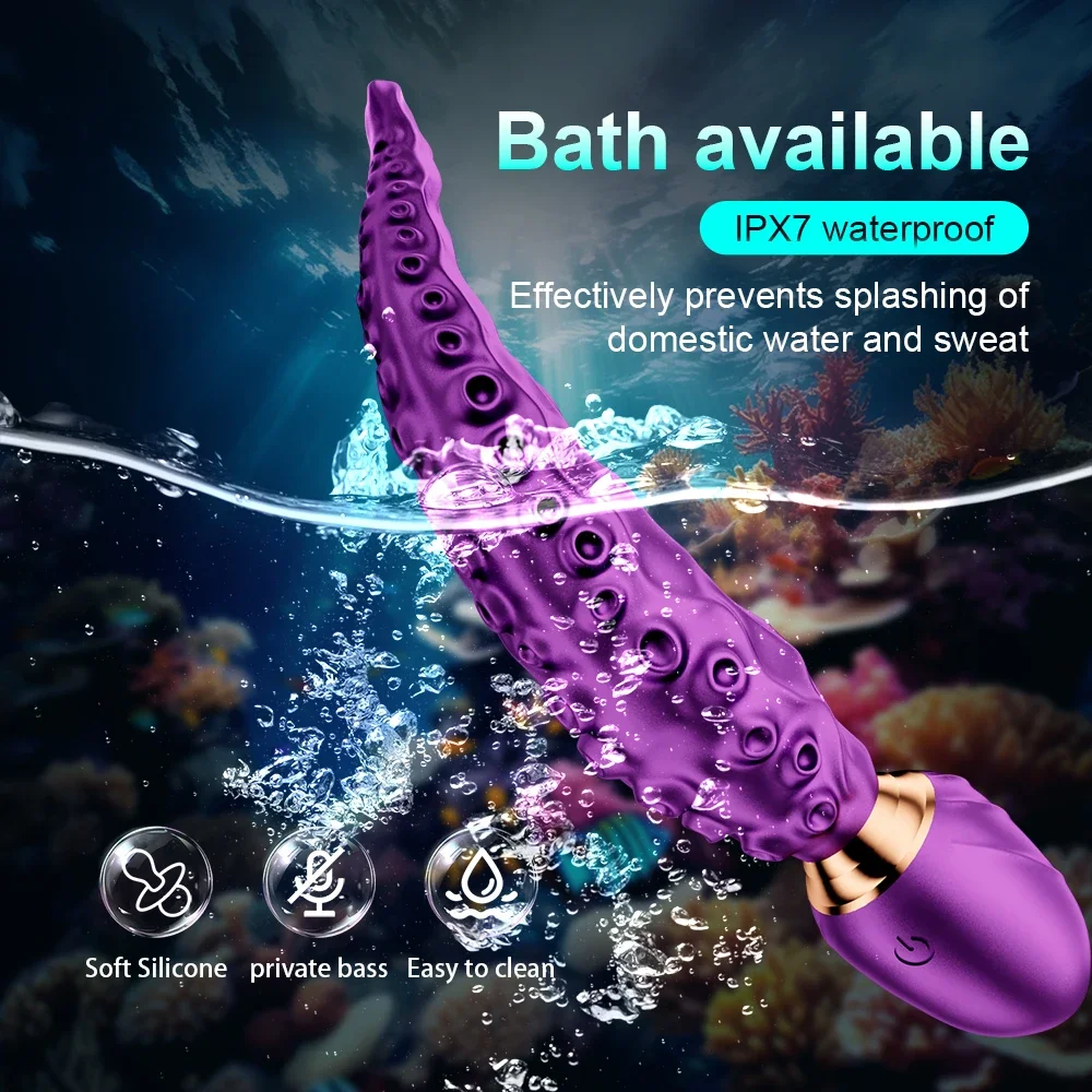 Octopus Tentakel Analvibrator für Damen 360° °   Rotation Monster Vagina Massger G-Punkt Klitoris Stimulator Dildo Erwachsene Sex Spielzeug Frauen