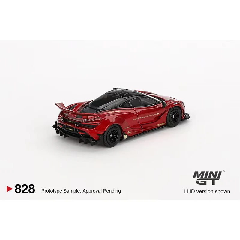 PreSale MINIGT 828 1:64 LBWK MCL 720S GEM Red Diecast Car Model Collection Toys