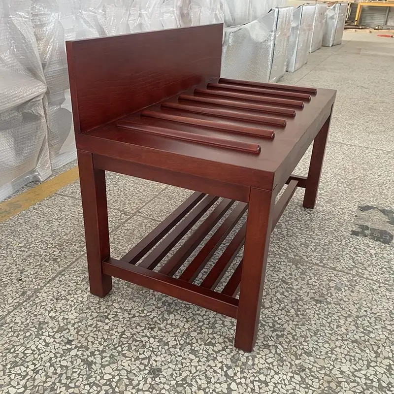 Guest Room Solid Wood Luggage Rack Luggage Cabinet Shelf Household
