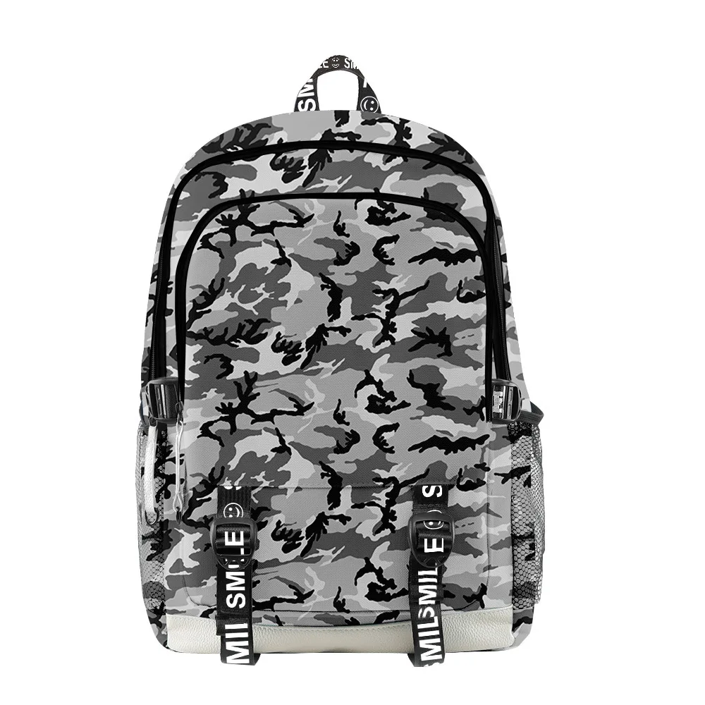 Classic Popular Camouflage Pattern School Bags Unisex 3D Print Oxford Waterproof Notebook multifunction Travel Backpacks