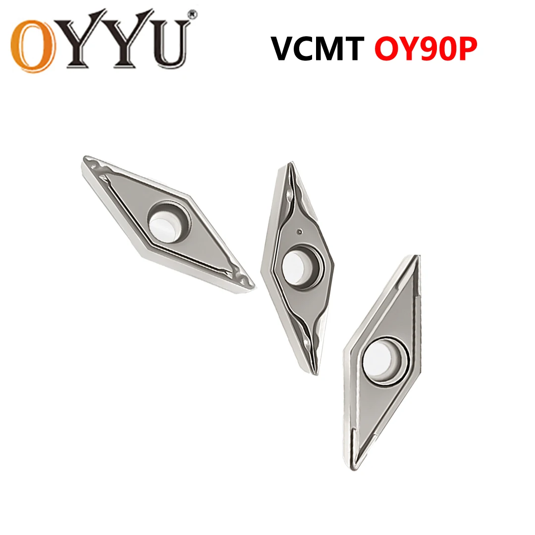 OYYU VCMT080202 VCMT080204 VCMT110304 VCMT160404 VCMT160408 HQ PS SL Cermet Turning Inserts CNC Lathe Cutter Blades Tools Steel