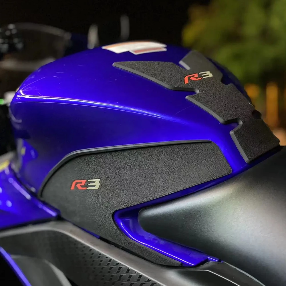 R3 For Yamaha YZF R3 2019-2023 Motorcycle Tank Pad Protector Sticker Decal Tank Anti-slip Stickers