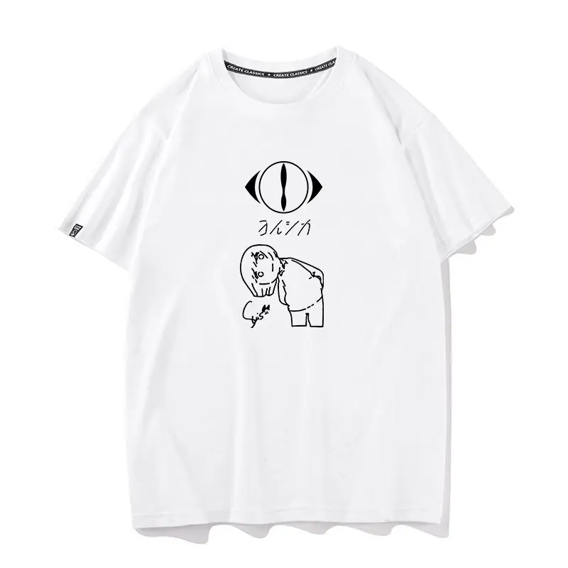 Summer Fun Cartoon Pure Cotton Printed Men's and Women's Fashion Trend Short Sleeved Summer New Personalized Casual T-shirt