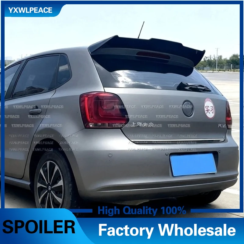 Спойлер на крышу для Volkswagen VW Polo 6R 2012-2017 2018, высококачественный АБС-пластик, цвет праймера, стиль Бэтмена, заднее крыло багажника