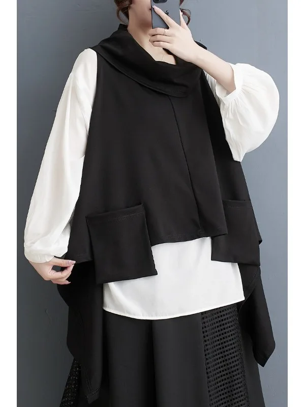 Women's Batwing Sleeve T-Shirt Set Casual Loose Fit Long Sleeve round Neck Two-Piece Suite Personalized Design Fashionable En...