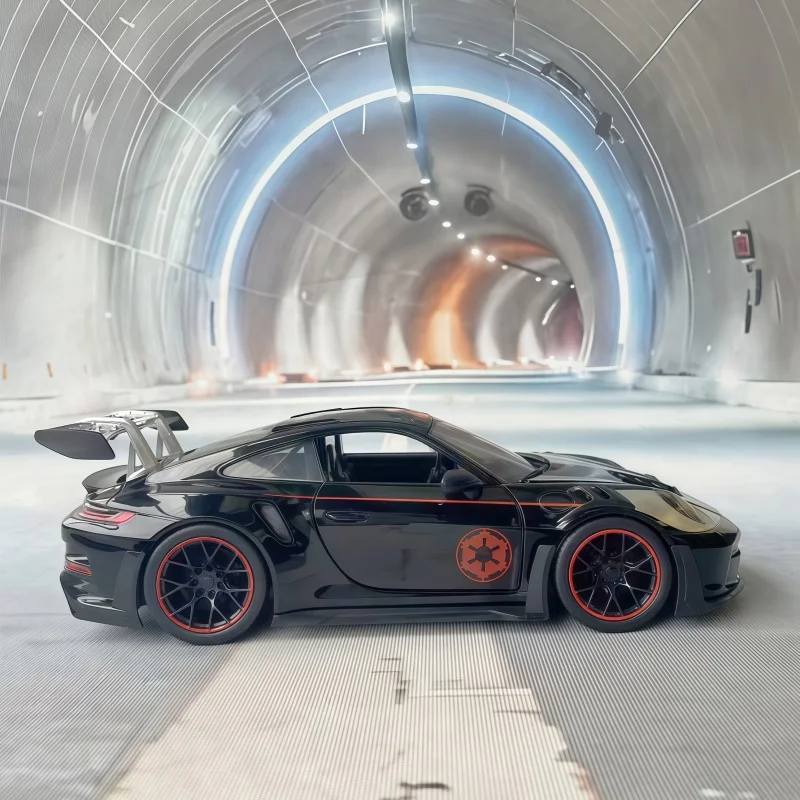 جادا 1:24 مقياس سبيكة نموذج سيارة بورش 911 GT3 RS محاكاة سباق السيارات جمع عرض العنصر هدية للأولاد