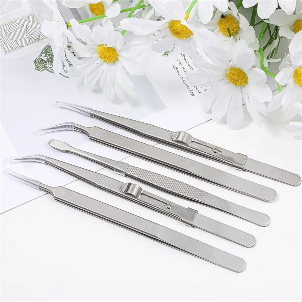 2026 New Tweezers Set, Long Tweezers Thin Soldering Tweezer Curved of Tweezer for Craft, Electronics, Soldering, Jewelry Making