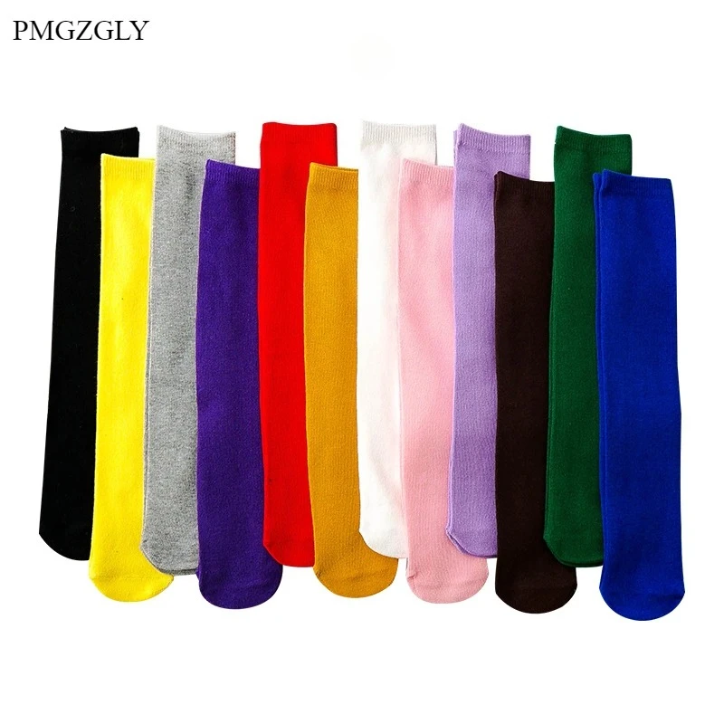 Girls' Socks Spring Autumn Candy Color Children's Over Knee Boy Kids Socks Winter Ins Trendy High Tube Socks