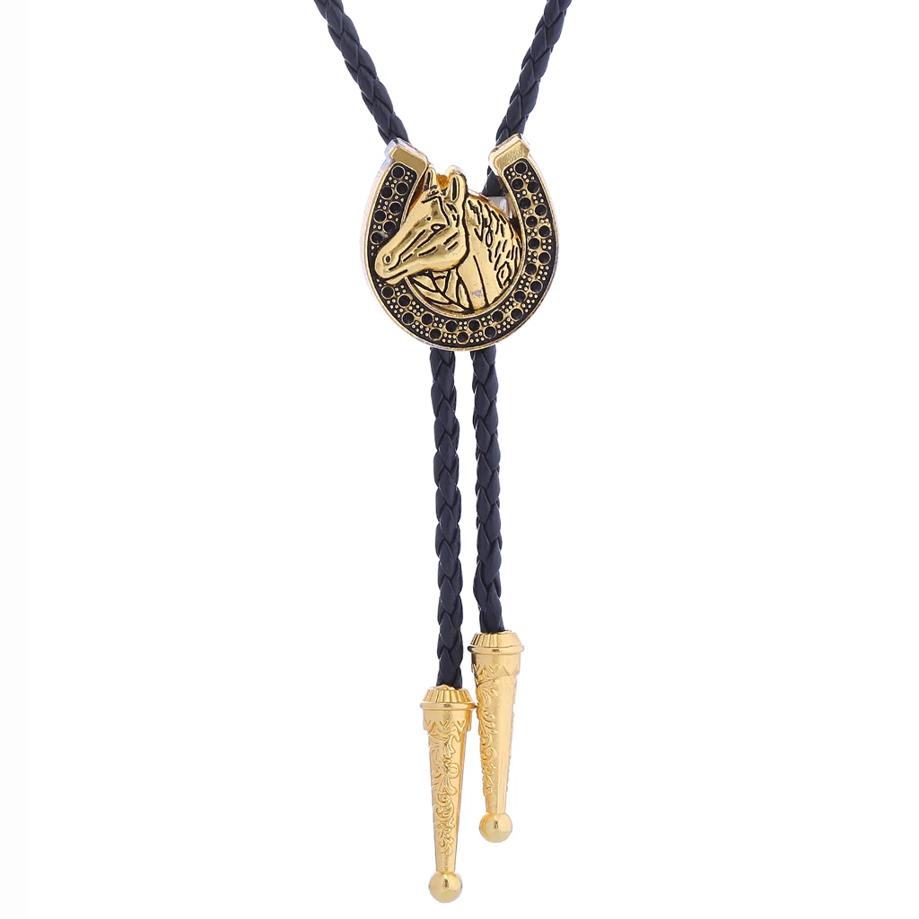 Corbata Bolo de cabeza de caballo vintage, moda creativa