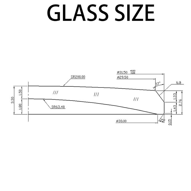 31.5mm Sapphire Crystal Glass Anti-scratch Watch Replacement Accessories For skx007 skx009 skx013 skx6105 Mod Watch Case Parts