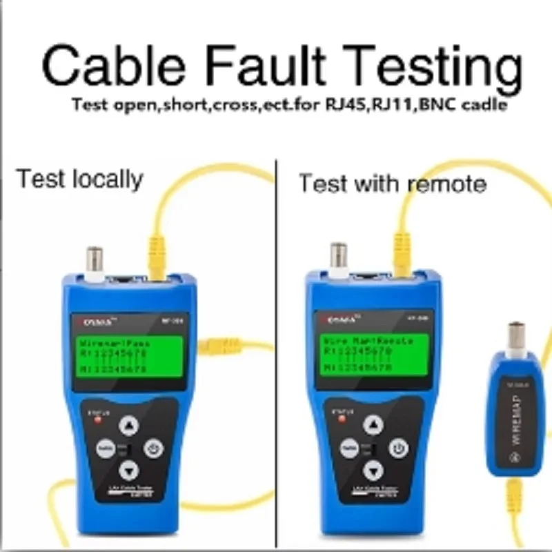 NOYAFA NF-308 RJ45 Tester per cavi di rete Ethernet coassiale BNC USB Metal Line Finder RJ11 phone Wire Tracker pacchetto originale