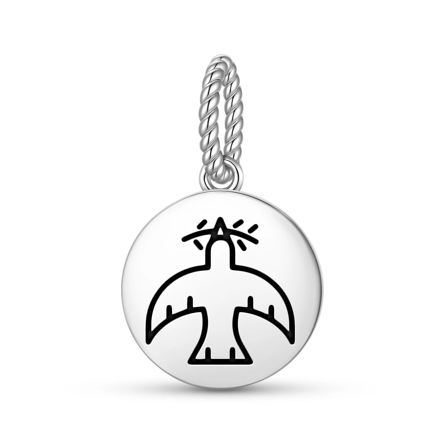 

Подвеска «Белый голубь» из серебра 925 пробы, с символическим дизайном, для женских браслетов и ожерелий, модное украшение