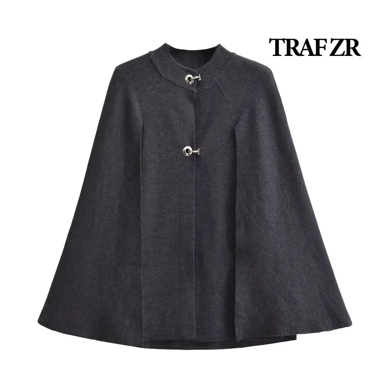 TRAF ZR Urban Coats Elegant and Pretty Women's Coats Novelties in Outerwear Women's Chic Trench Coat Grey Women's Autumn Coat