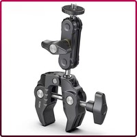 U-lanzi R094 Metal Super Clamp with Double Ball Head Magic Arm Clamp with 1/4\