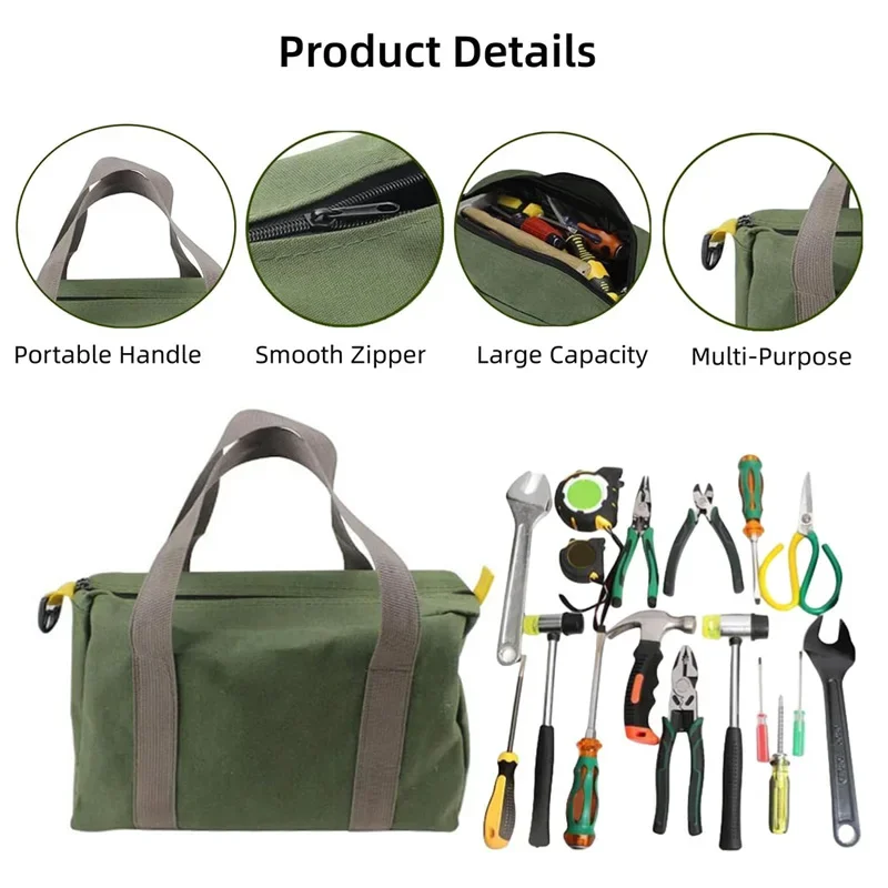 Hardware Tools Tote Bag Oxford Cloth Large Capacity Multi-Purpose Repair Tool Pouch Waterproof For Automotive Repair Carpenter