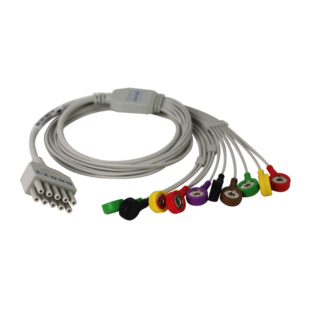 12/18 Lead Anti-Defibrillation Electrocardiograph ECG Workstation Cable