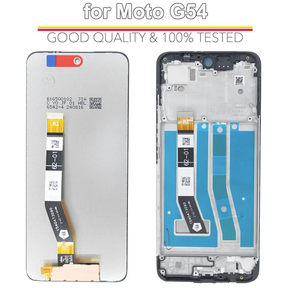 Teasted LCD for Motorola Moto G54 LCD Display Touch Screen Digitizer Assembly for Motorola Moto G54 XT2343 Phone LCD Screen
