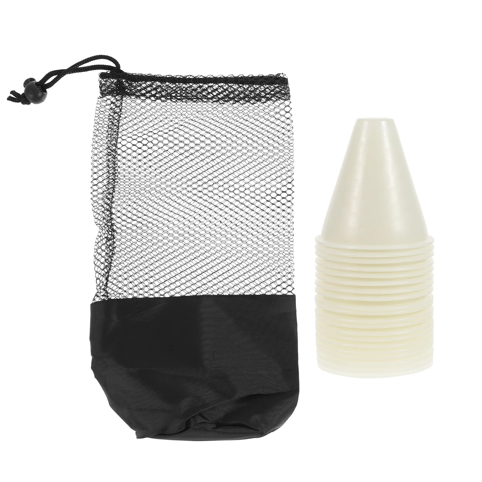 

1 set Roller Skating Pile Bright Durable Stable Hollow Design Wind Resistant Luminous Marker For Indoor Outdoor Sports Training