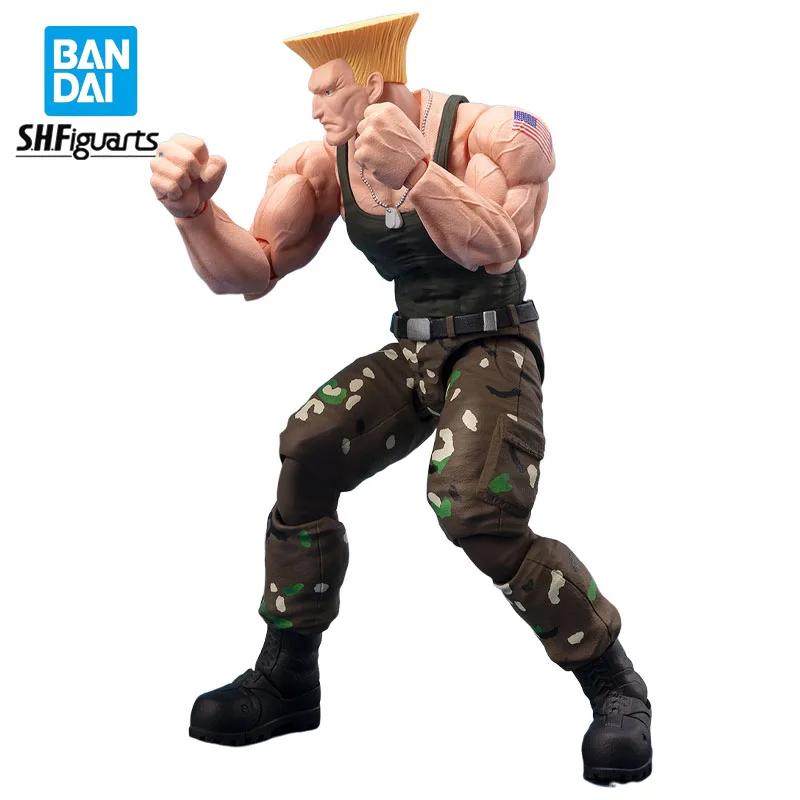 

Genuine Original Bandai S.H.Figuarts Street Fighter Guile Action Figure PVC 16CM Collectible Model Doll Statuette Ornament Gift